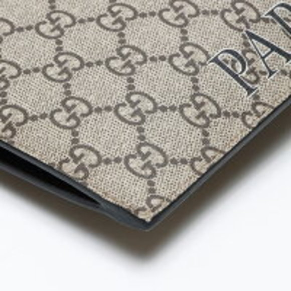 GUCCI GG Supreme Tiger clutch bag beige - Picture 5 of 10